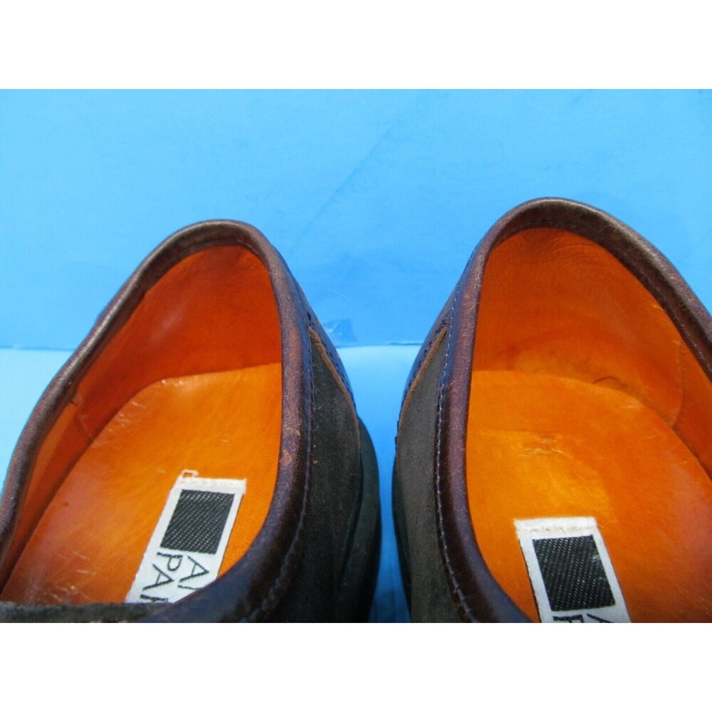 Antonio Parriego Mens Brown Leather And Nubuck Derbys Size US 9 EUR 42 - Picture 7 of 9